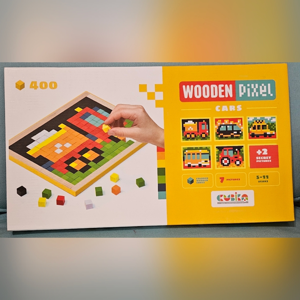 Cubika Wooden Pixel Cars